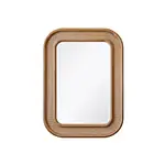 Boho-Chic Rattan Abaca Sunburst Wall Mirror with white background